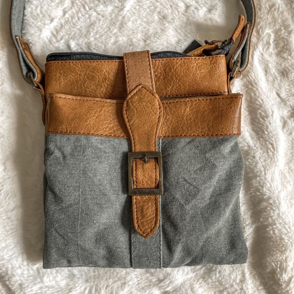 Purse made from recycled military tents